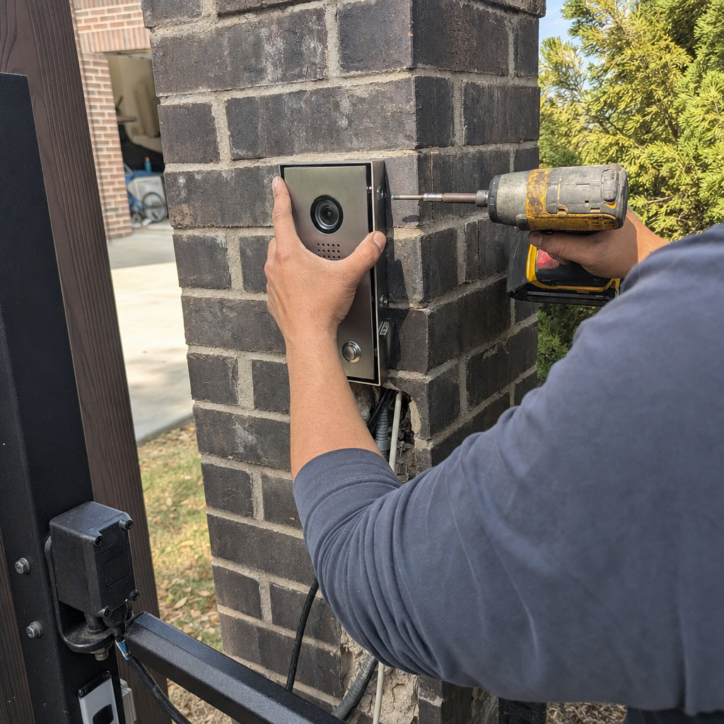Gate access control installation by a professional in Dallas, TX